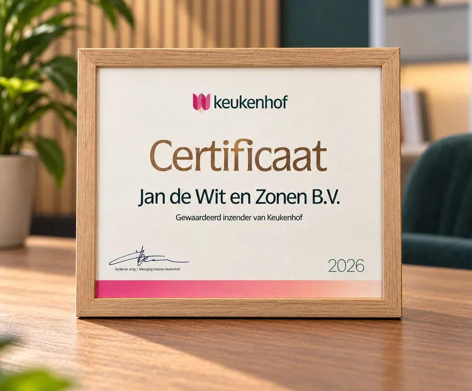 Hofleverancier — «Поставщик Королевского двора» (By Appointment to the Court of the Netherlands). 
