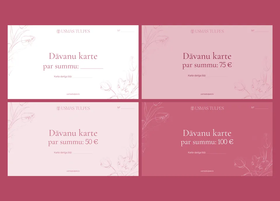 Dāvanu karte Usmas Tulpes