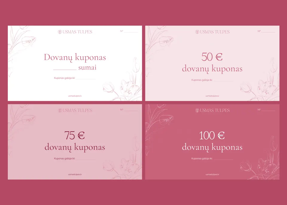 Dovanų kuponas rožių sodinukams